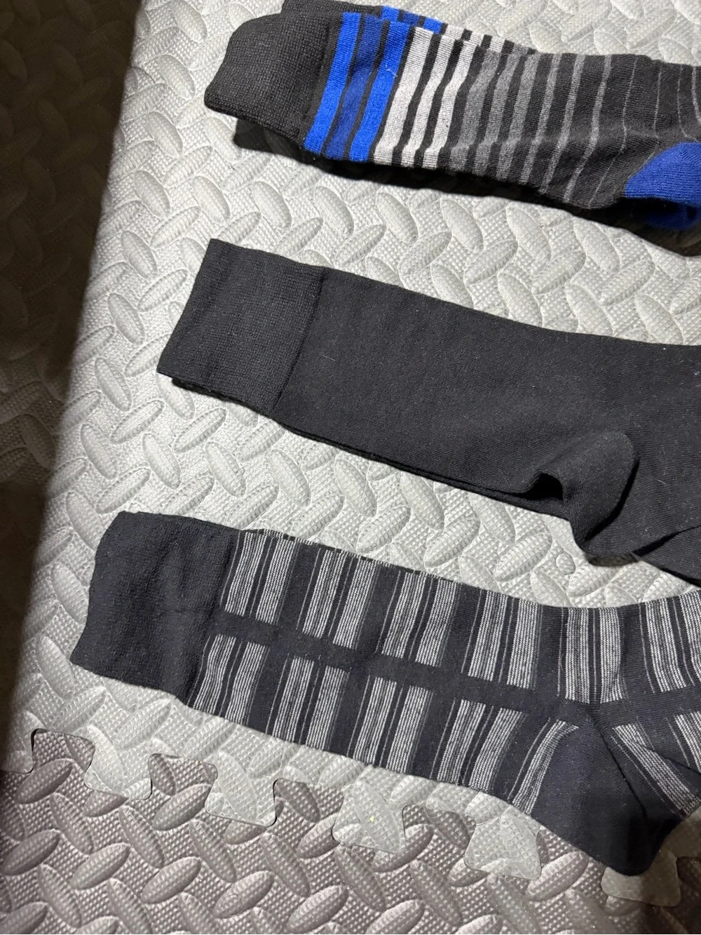 9 Pairs Men's Assorted Dress Socks Blue Grey Black